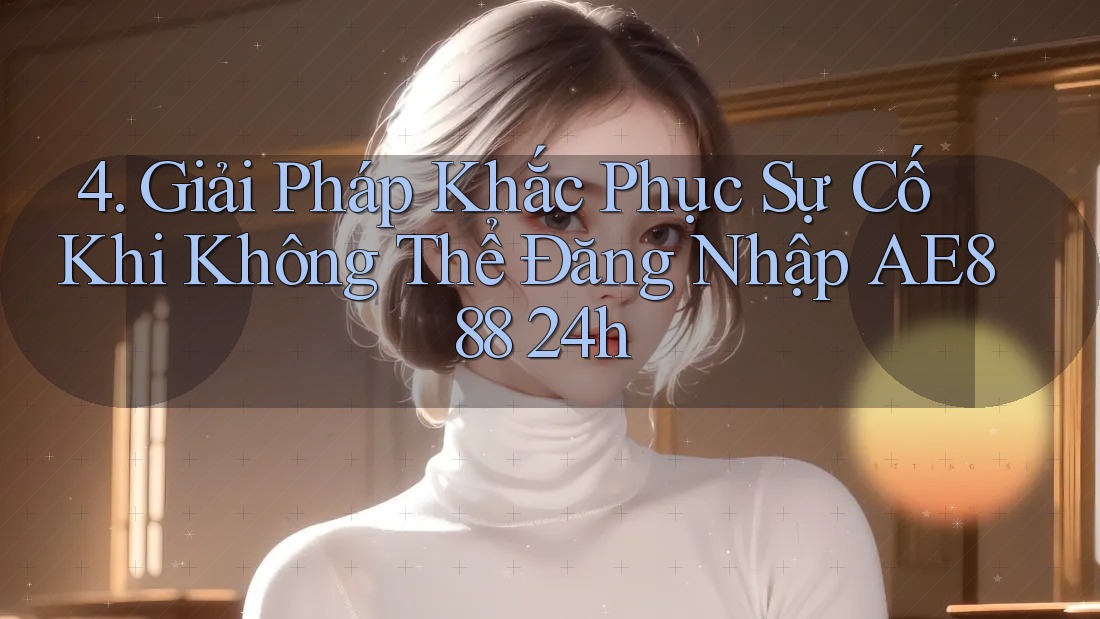4. Giải Pháp Khắc Phục Sự Cố Khi Không Thể Đăng Nhập AE888 24h