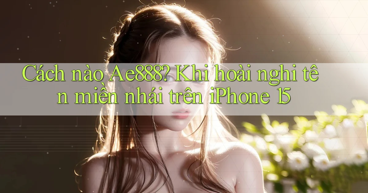 Cách nào Ae888 khi hoài nghi tên miền nhái trên iPhone 15
