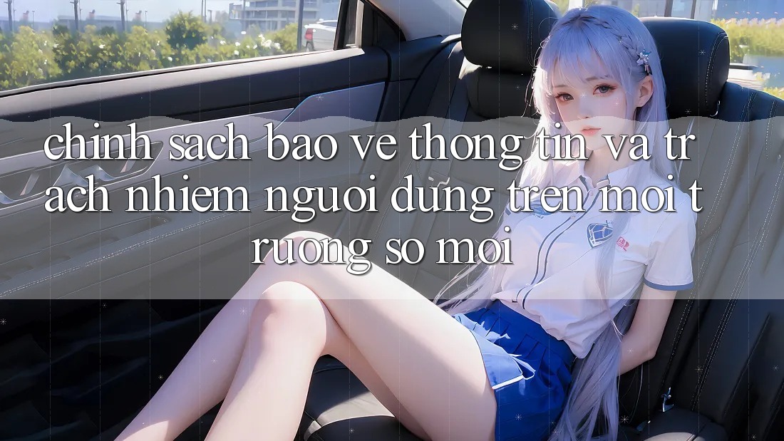 Chính sách bảo vệ thông tin và trách nhiệm người dùng trên môi trường số mới