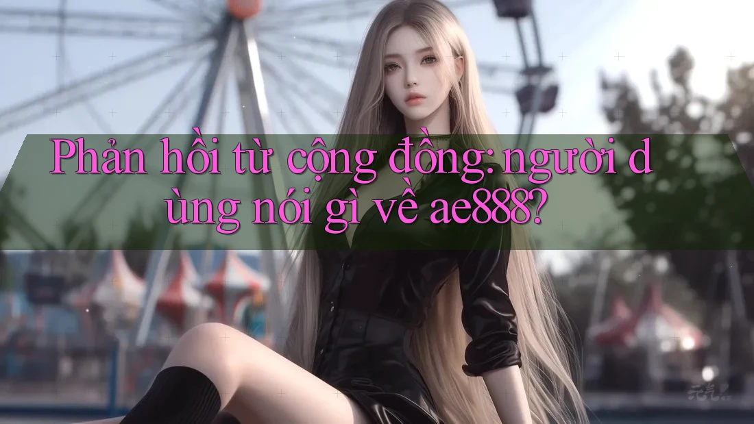 Phản hồi từ cộng đồng: người dùng nói gì về ae888? Phản hồi từ cộng đồng: người dùng nói gì về ae888?