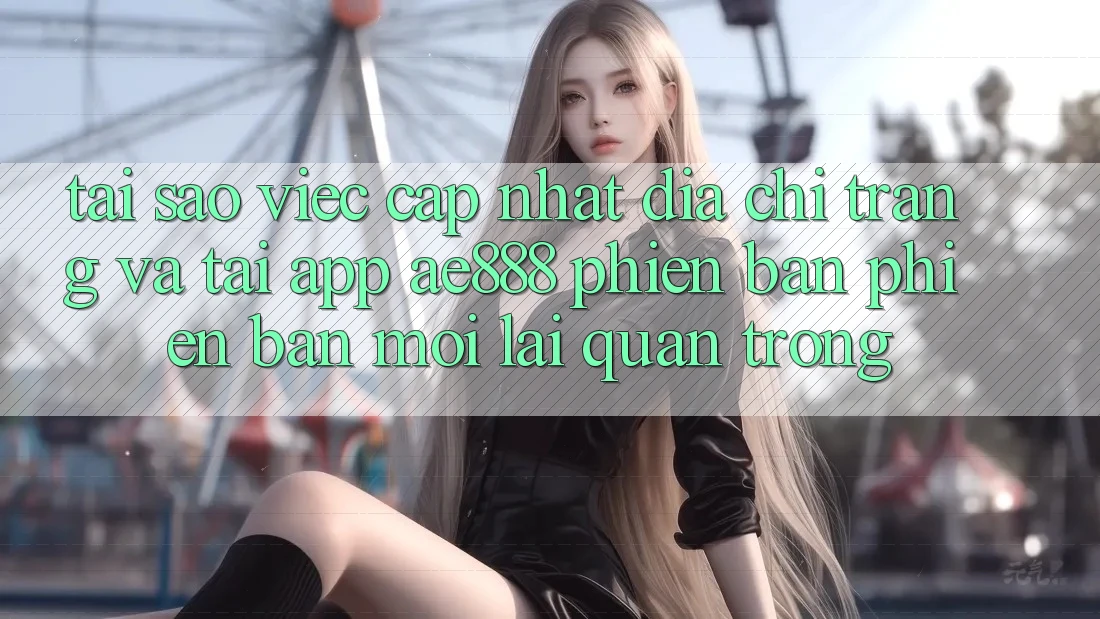 Tại sao việc cập nhật địa chỉ trang và tải app AE888 phiên bản phiên bản mới lại quan trọng?