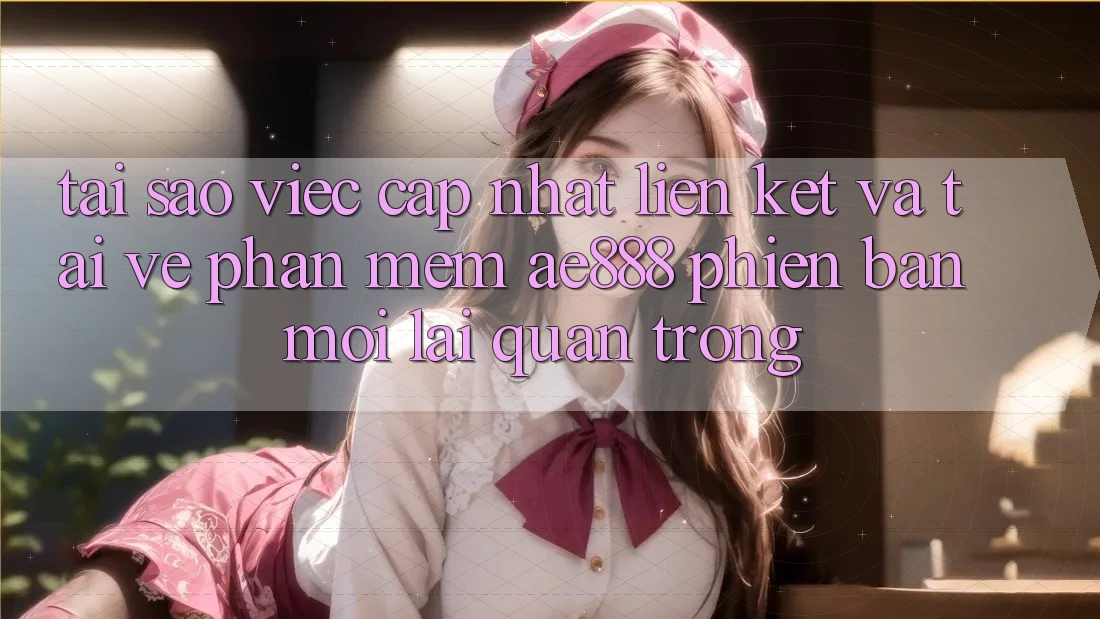 Tại sao việc cập nhật liên kết và tải về phần mềm AE888 phiên bản mới lại quan trọng?