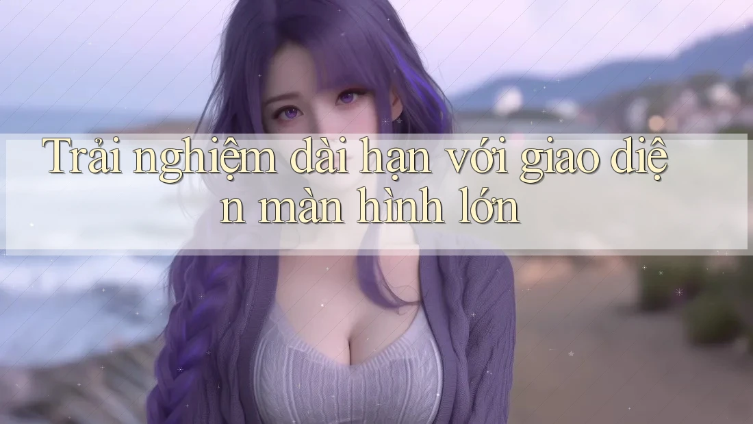 Trải nghiệm dài hạn với giao diện màn hình lớn